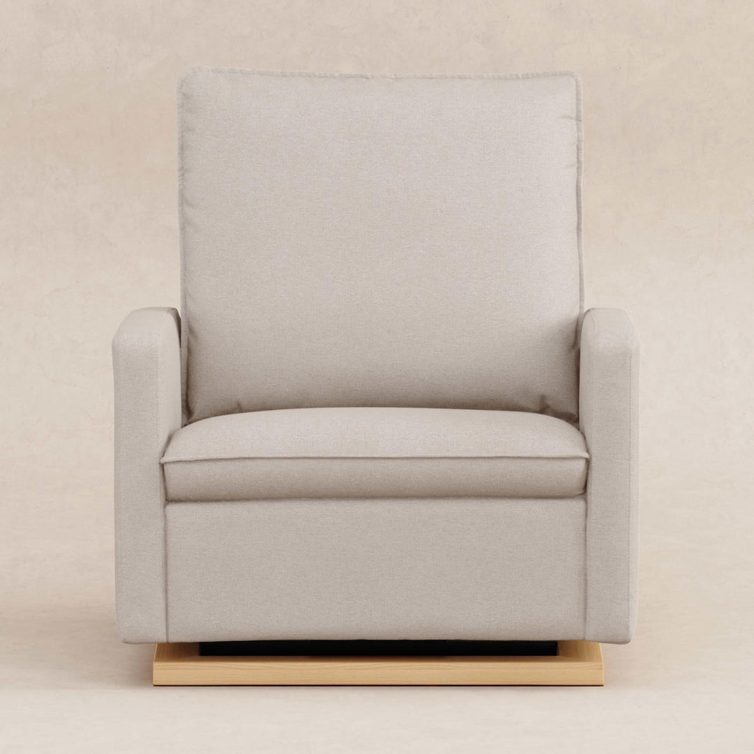 Babyletto Cali Pillowback Chair and a Half Glider in Eco-Performance Fabric | Water Repellent &amp; Stain Resistant