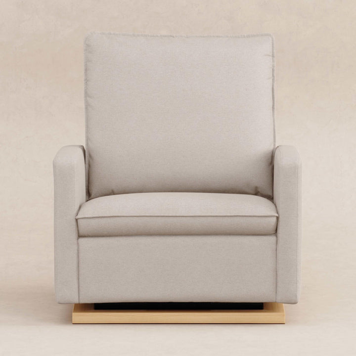 Babyletto Cali Pillowback Chair and a Half Glider in Eco-Performance Fabric | Water Repellent &amp; Stain Resistant