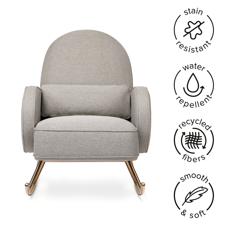 Nursery Works Compass Rocker in Eco-Performance Fabric | Water Repellent & Stain Resistant