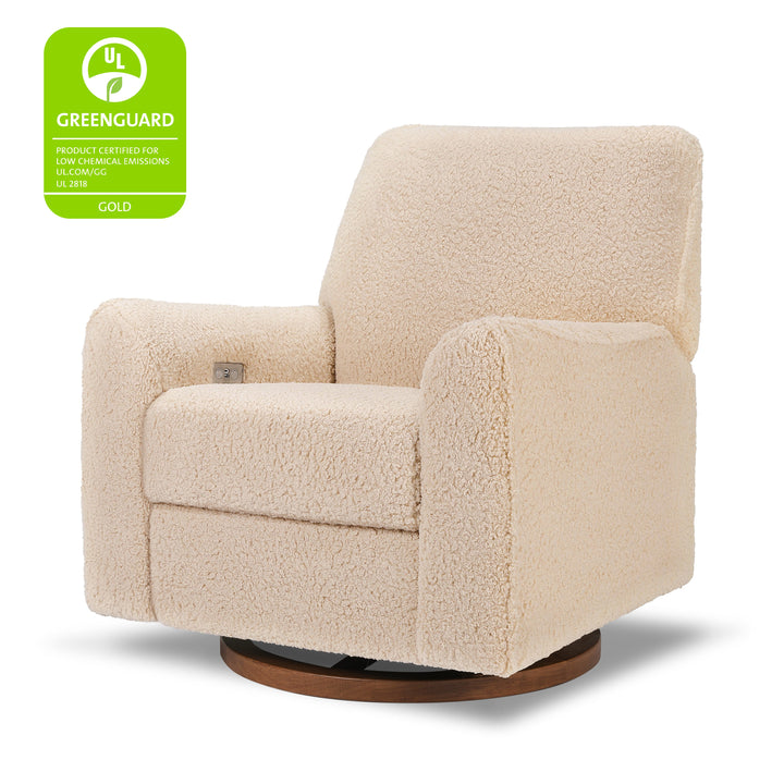 Nursery Works Sunday Power Recliner and Swivel Glider in Shearling