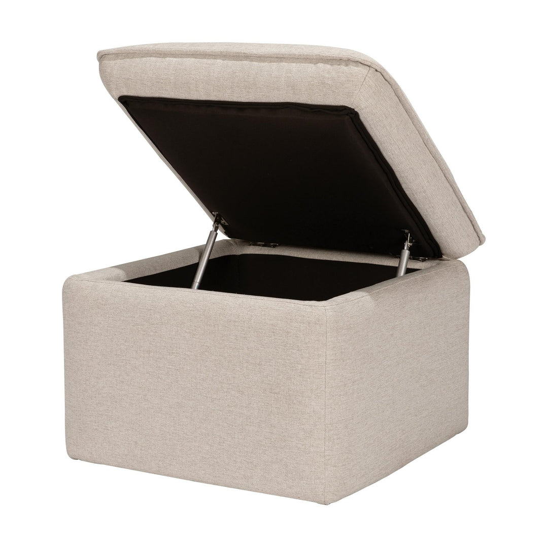 Babyletto Cali Storage Ottoman in Eco-Performance Fabric | Water Repellent &amp; Stain Resistant