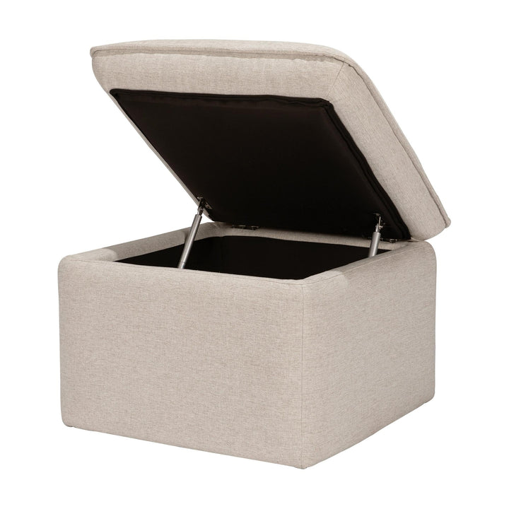 Babyletto Cali Storage Ottoman in Eco-Performance Fabric | Water Repellent &amp; Stain Resistant
