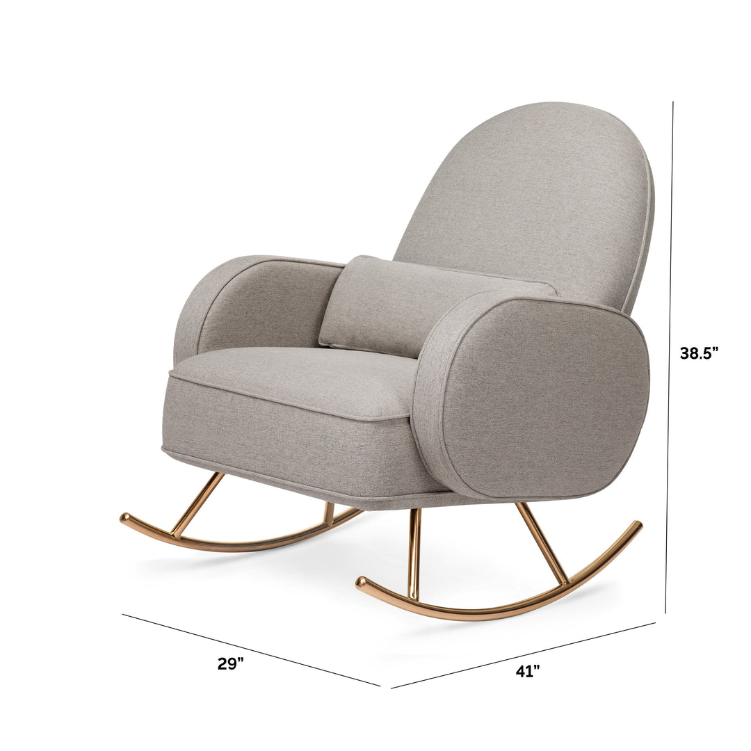 Nursery Works Compass Rocker in Eco-Performance Fabric | Water Repellent & Stain Resistant