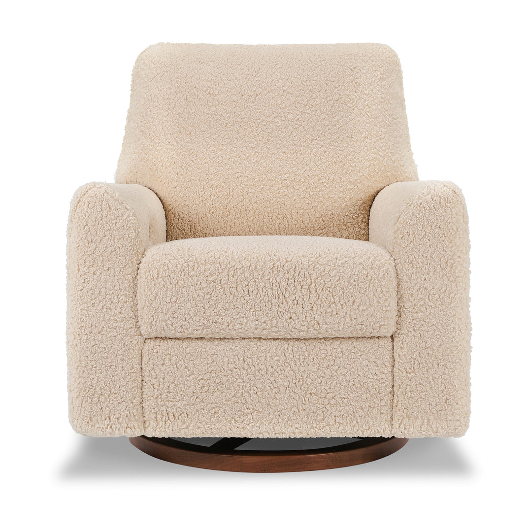 Nursery Works Sunday Power Recliner and Swivel Glider in Shearling