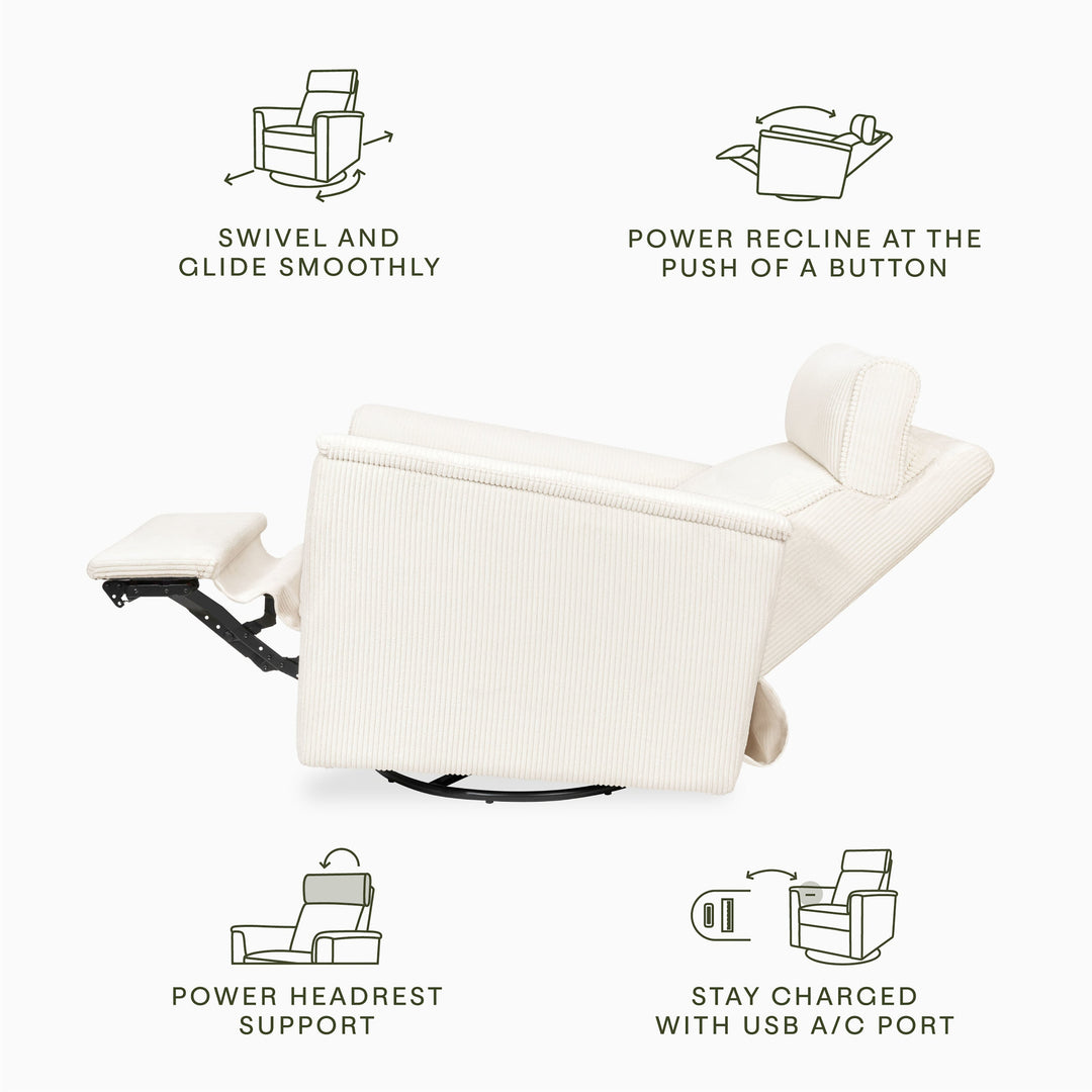 Monogram by Namesake Willa Plus Power Glider Recliner + Power Headrest
