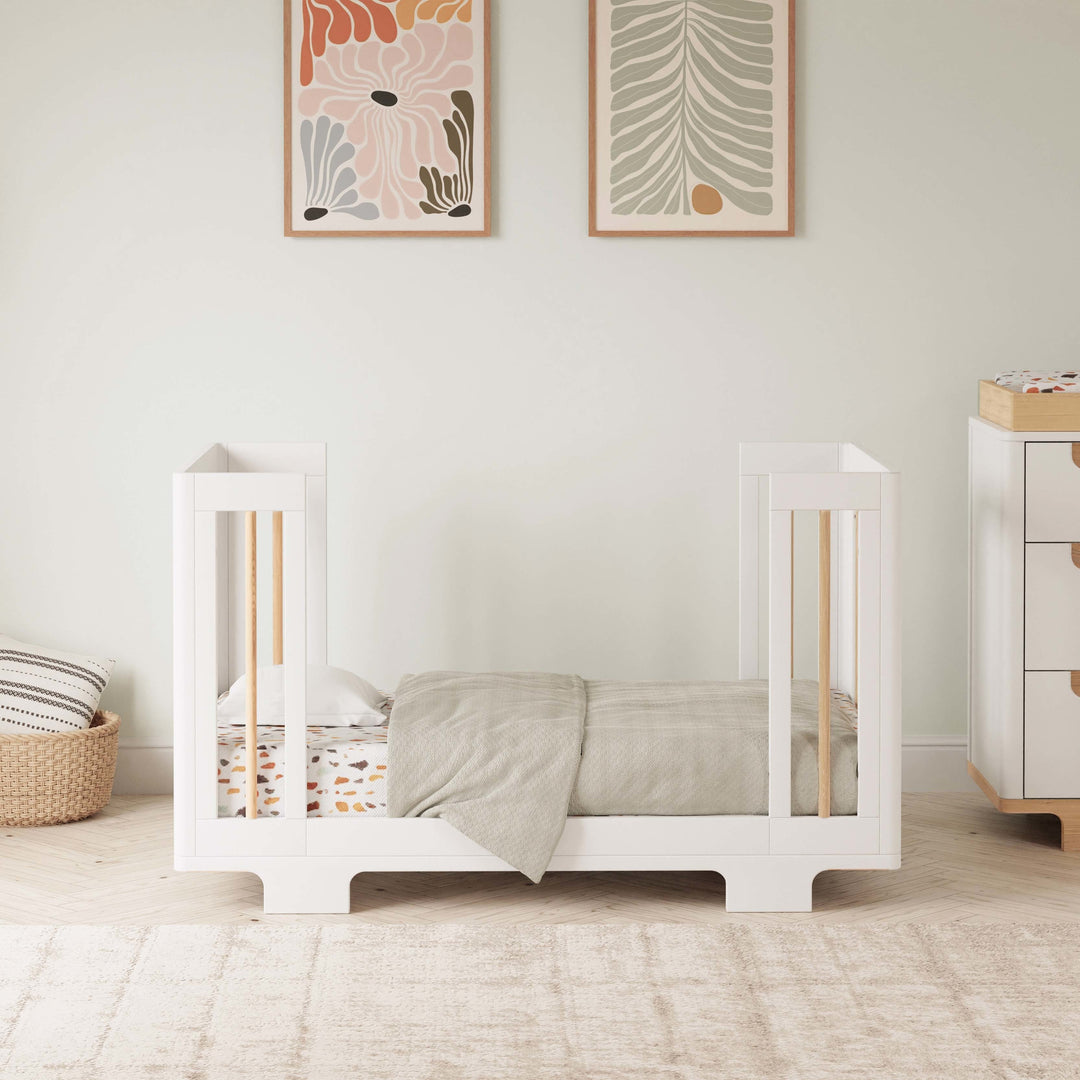 M23401WN,Babyletto,Yuzu 8-in-1 Convertible Crib w/All-Stages Conversion Kits in White/Natural