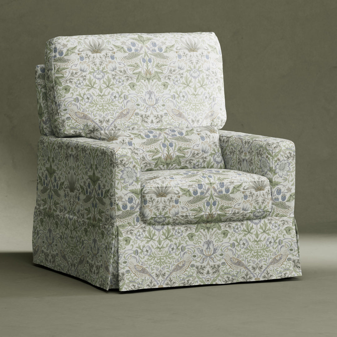 Morris & Co. x Namesake Crawford Pillowback Comfort Swivel Glider