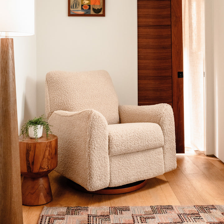 Nursery Works Sunday Power Recliner and Swivel Glider in Shearling