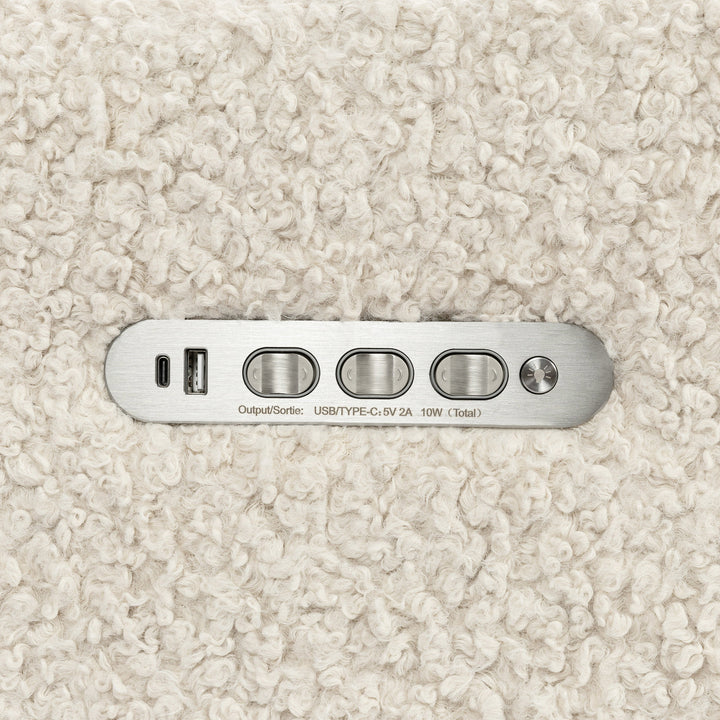 Babyletto Sigi Pro Power Recliner & Swivel Glider with Power Adjustable Headrest and Lumbar Support