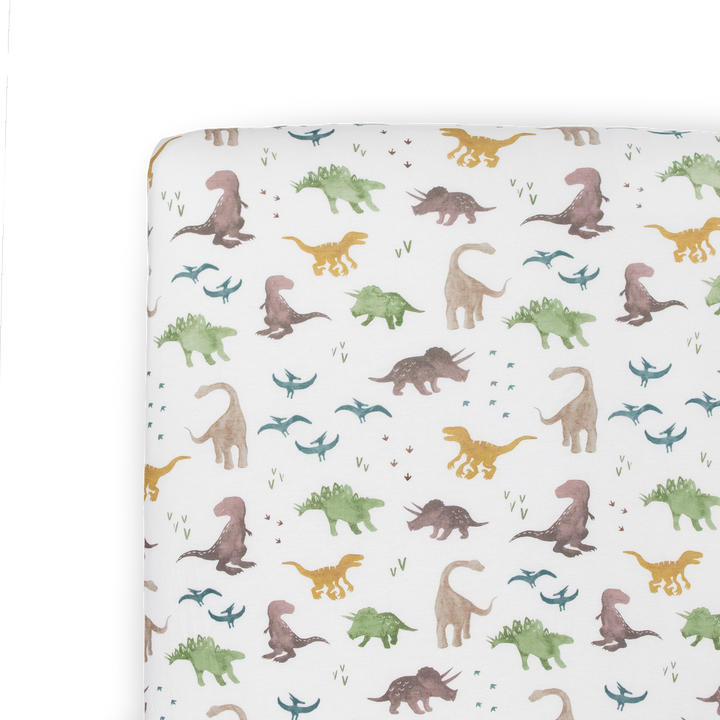Little Unicorn Stretch Knit Crib Sheet | Dino Pals