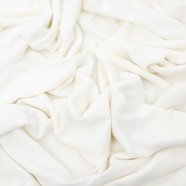 Little Unicorn Stretch Knit Swaddle Blanket | White