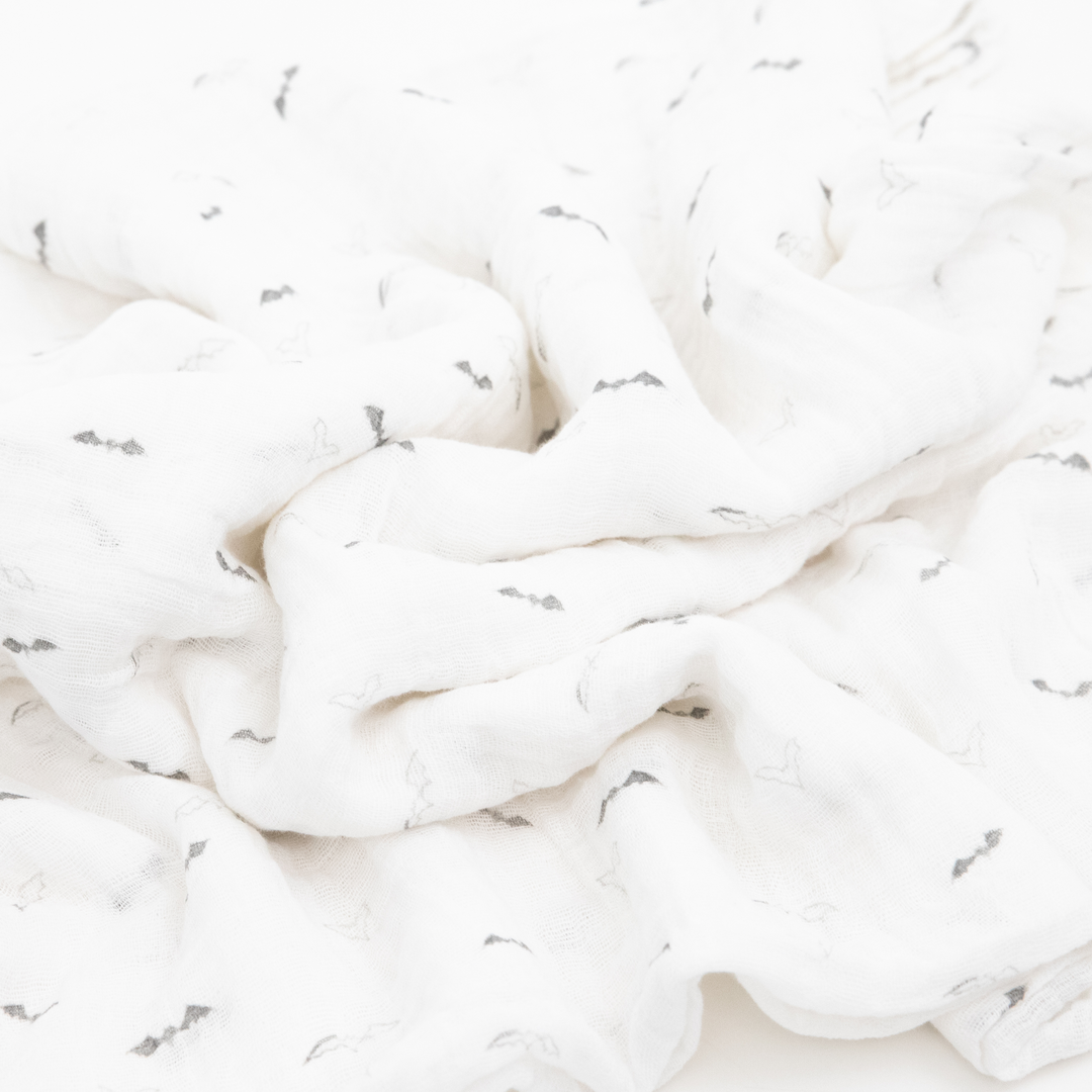 Little Unicorn Cotton Muslin Swaddle Blanket | Bats