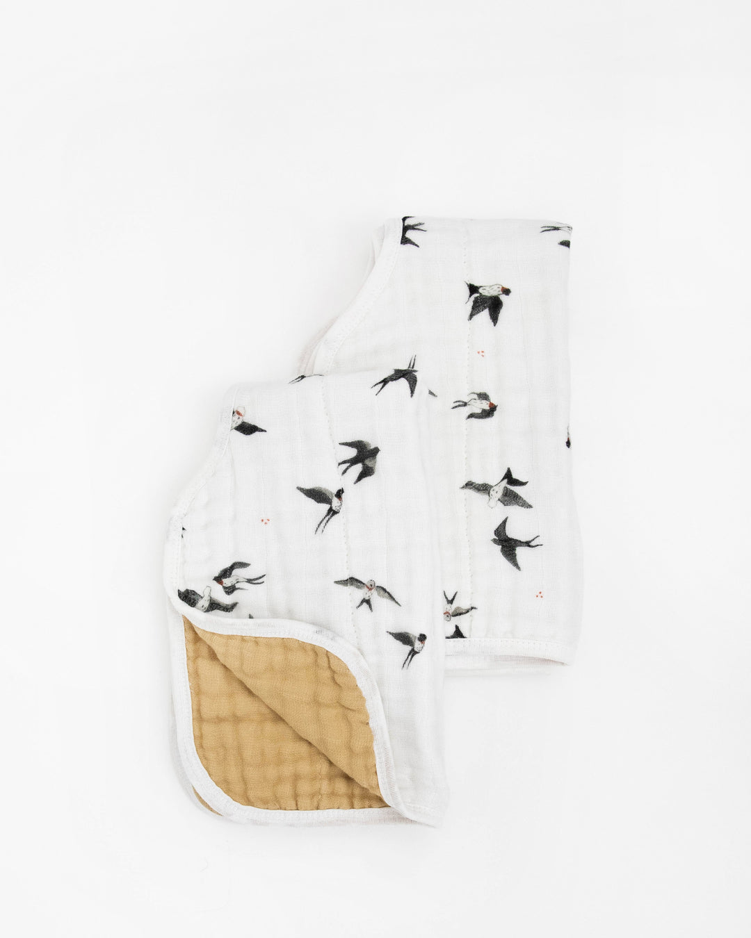 Little Unicorn Organic Cotton Muslin Burp Cloth 2 Pack | Swallows + Wheat