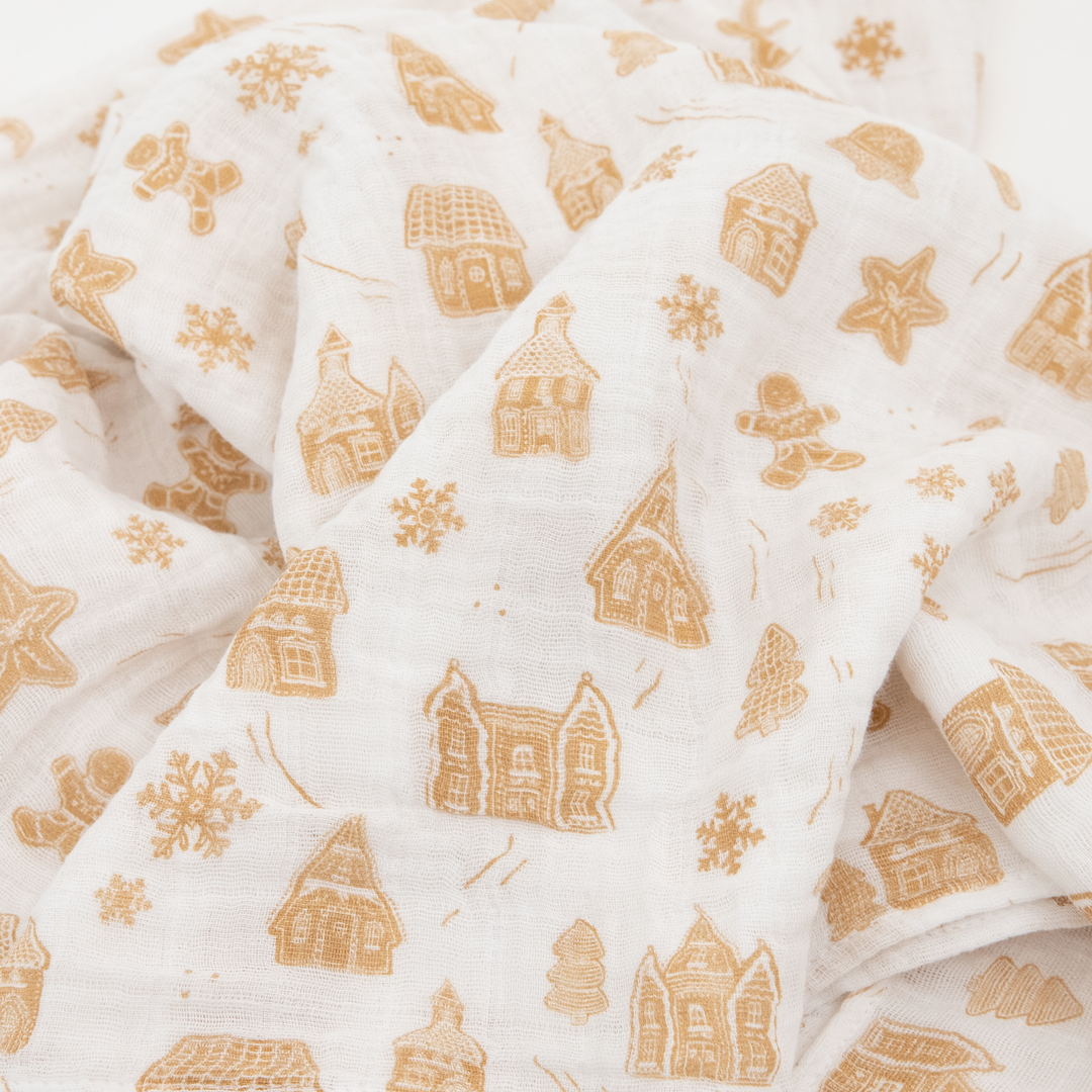 Little Unicorn Cotton Muslin Swaddle Blanket 3-Pack | Snow Day