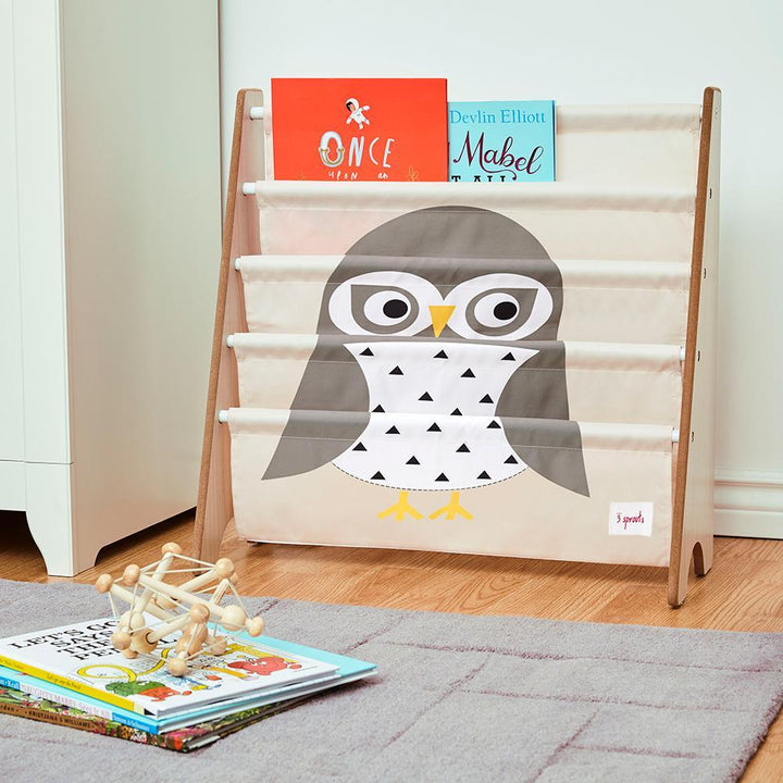 3 Sprouts Book Rack Owl