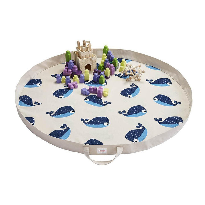 3 Sprouts Play Mat Bag Whale