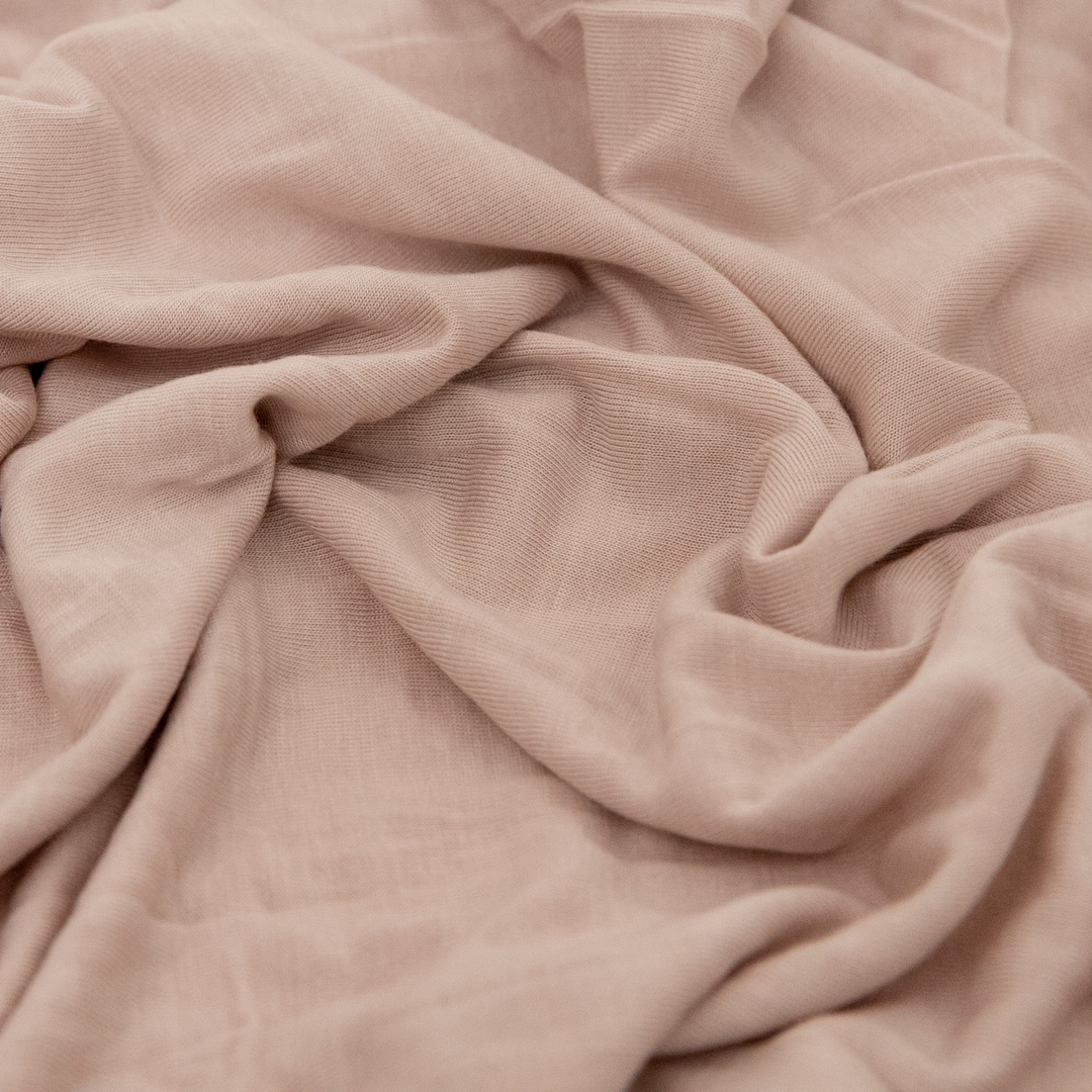 Little Unicorn Stretch Knit Swaddle Blanket | Soft Blush
