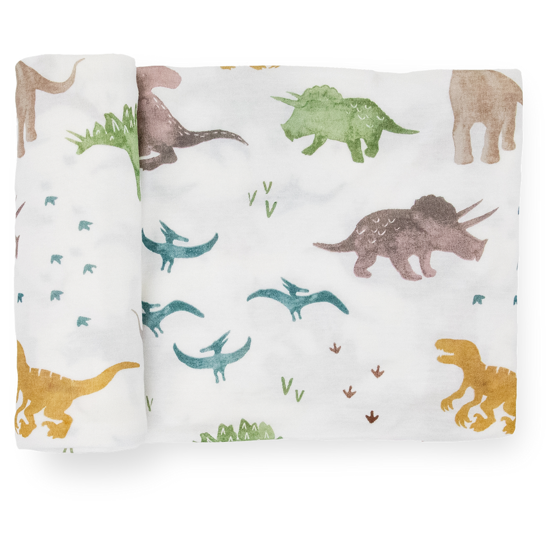 Little Unicorn Stretch Knit Swaddle Blanket | Dino Pals