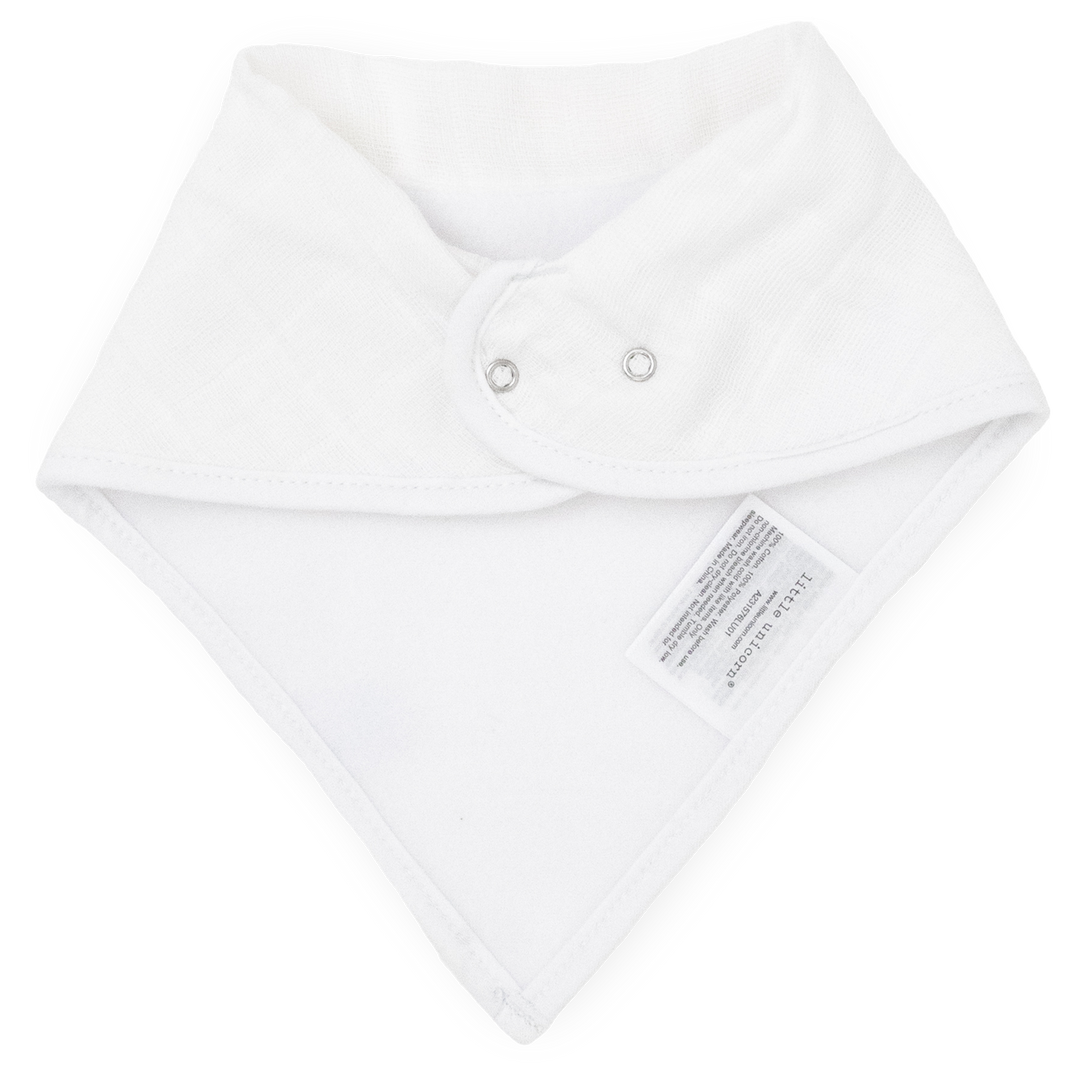 Little Unicorn Cotton Muslin + Fleece Bandana Bib 4-Pack | Woof