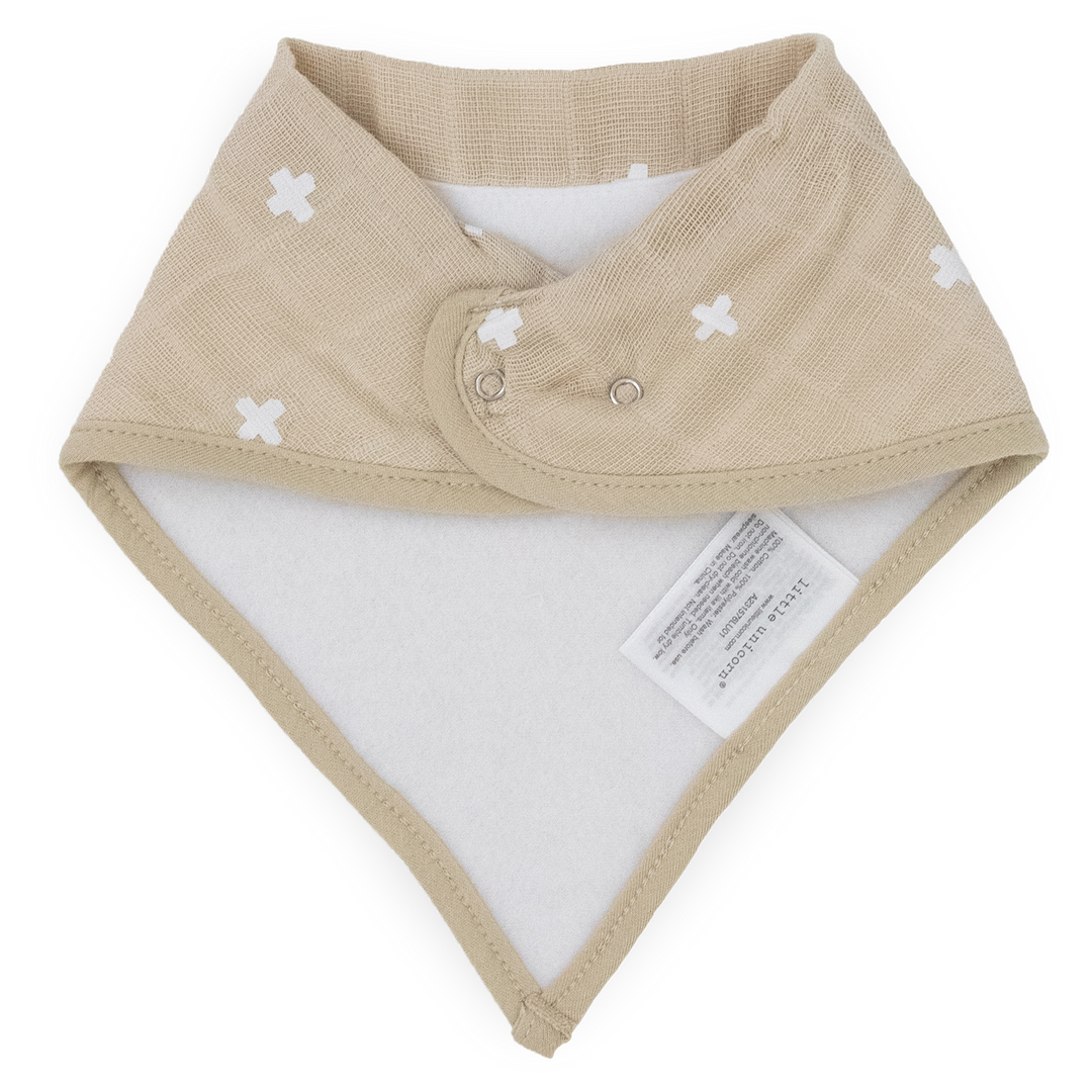 Little Unicorn Cotton Muslin + Fleece Bandana Bib 4-Pack | Woof