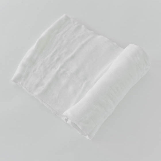 Little Unicorn Deluxe Muslin Swaddle Blanket | Plain White