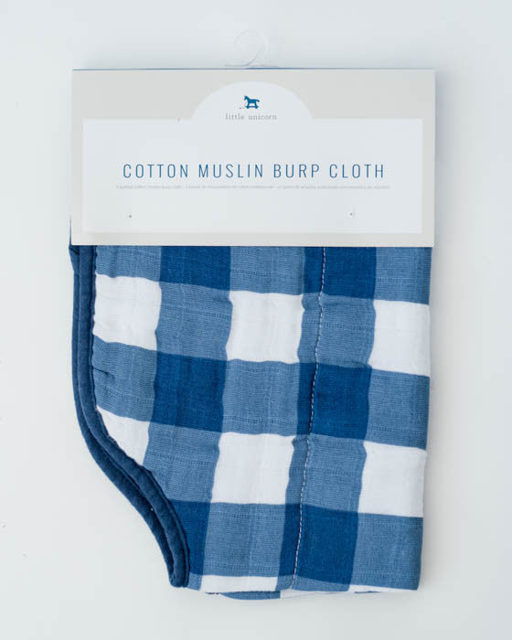Little Unicorn Cotton Muslin Burp Cloth | Jack Plaid