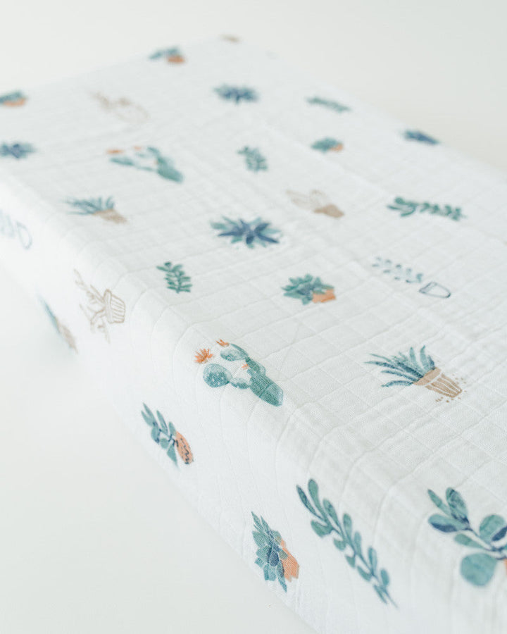 Little Unicorn Cotton Muslin Changing Pad Cover | Prickle Pots