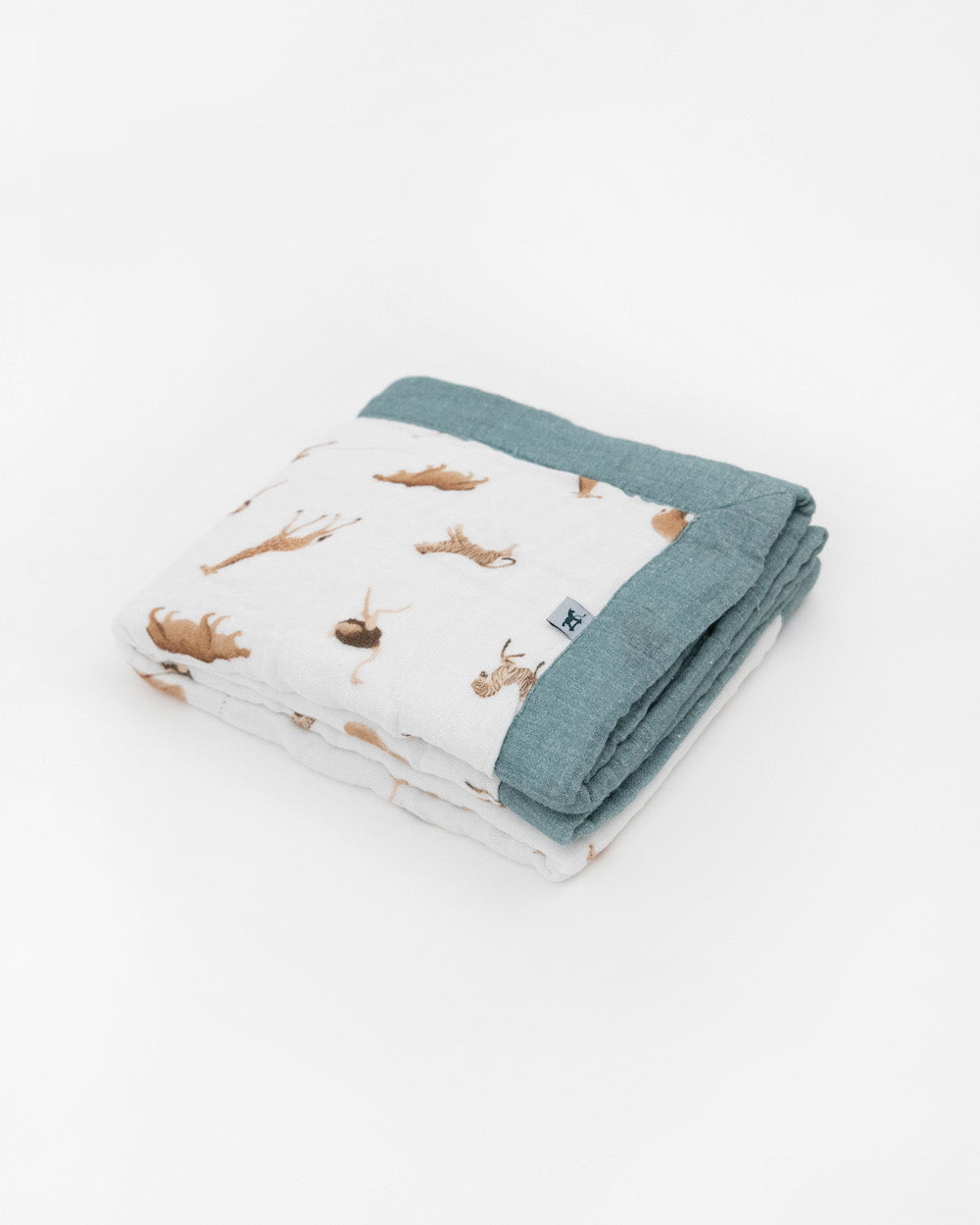 Little Unicorn Organic Cotton Muslin Baby Quilt | Animal Crackers
