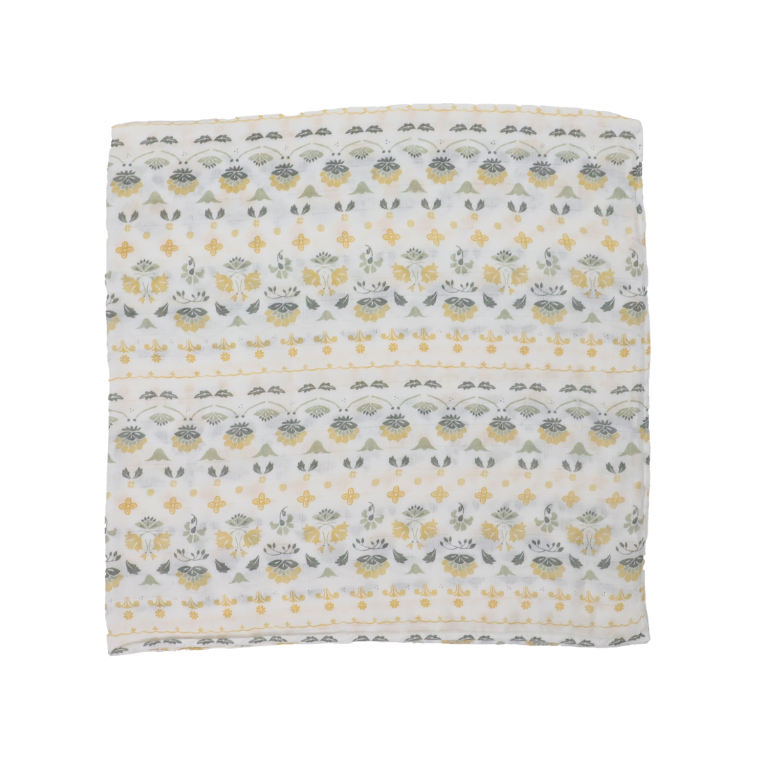 Little Unicorn Deluxe Muslin Swaddle Blanket | Heirloom Floral