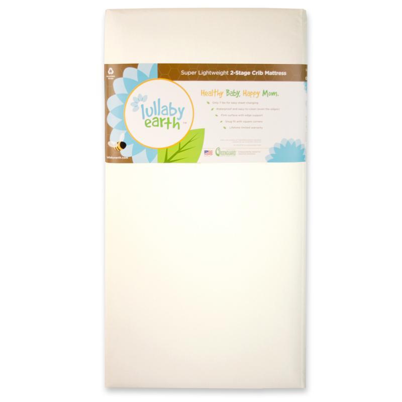 Lullaby Earth Healthy Support Waterproof Crib Mattress 2-Stage
