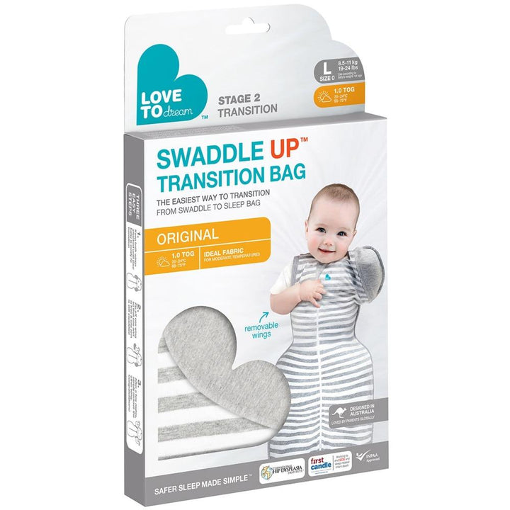 Love To Dream Swaddle Up Transitions Bag Original | Grey