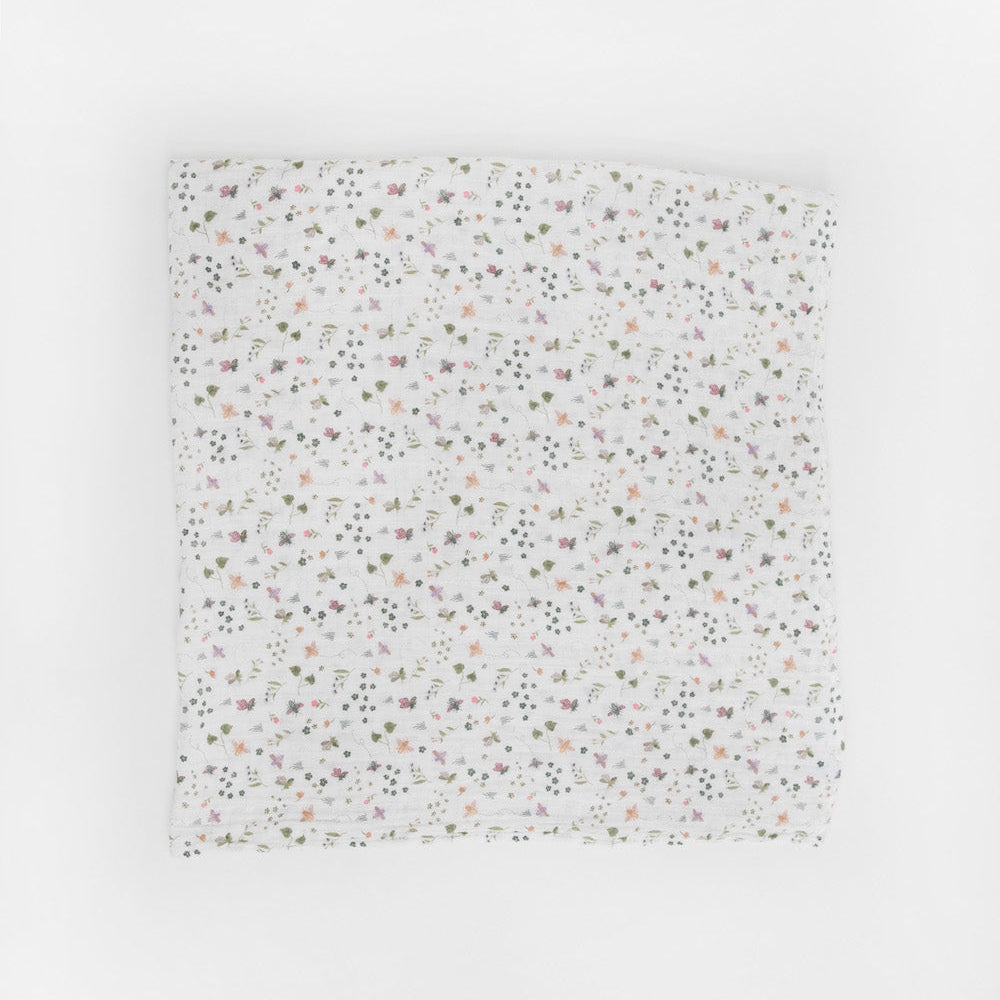 Little Unicorn Cotton Muslin Swaddle Blanket 3 Pack | Garden Bees
