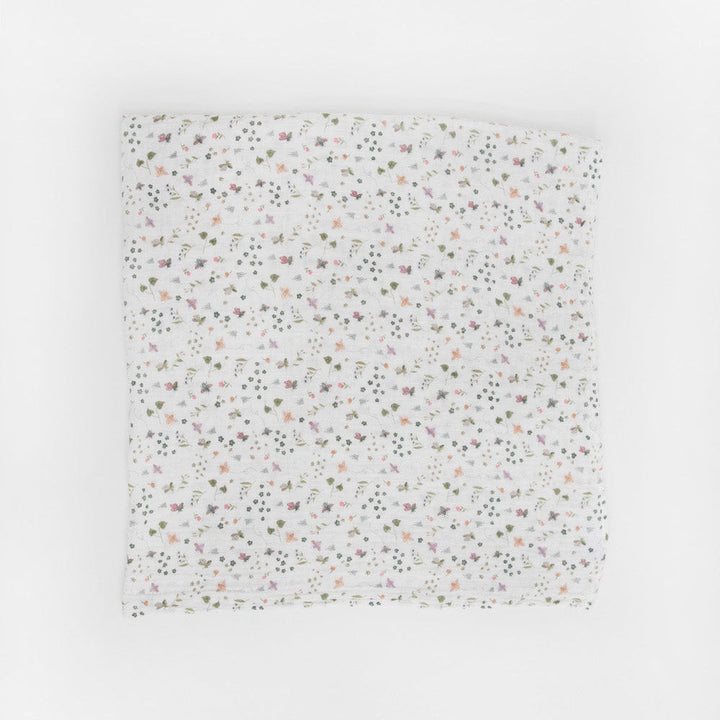 Little Unicorn Cotton Muslin Swaddle Blanket | Garden Bees