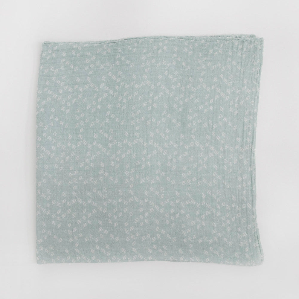 Little Unicorn Cotton Muslin Swaddle Blanket | Misty Field