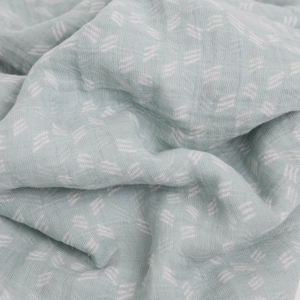 Little Unicorn Cotton Muslin Swaddle Blanket | Misty Field