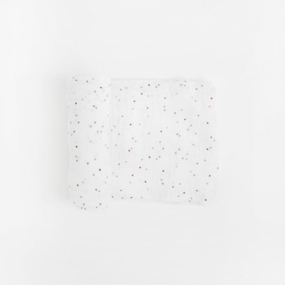 Little Unicorn Cotton Muslin Swaddle Blanket | Dots