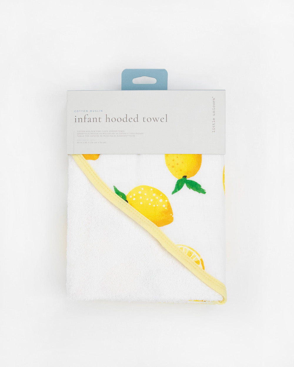 Little Unicorn Infant Hooded Towel | Lemon