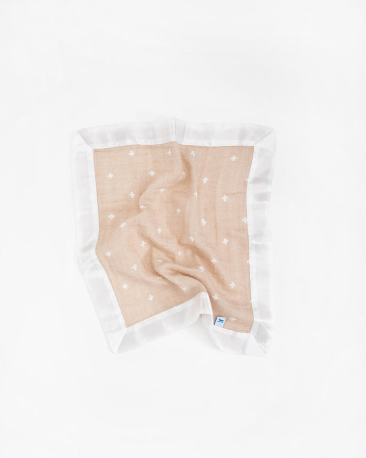 Little Unicorn Cotton Muslin Security Blanket 3 Pack | Taupe Cross