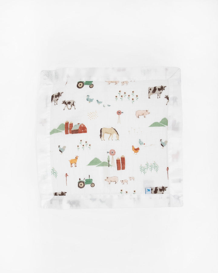 Little Unicorn Cotton Muslin Security Blanket 3 Pack | Farmyard