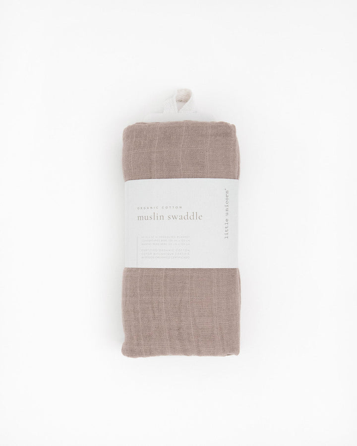 Little Unicorn Organic Cotton Muslin Swaddle Blanket | Driftwood