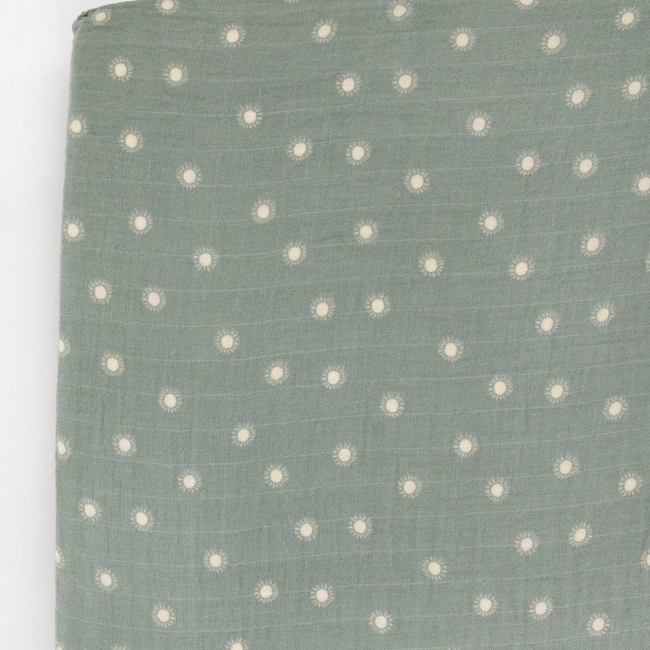 Little Unicorn Organic Cotton Muslin Crib Sheet | Sage Suns