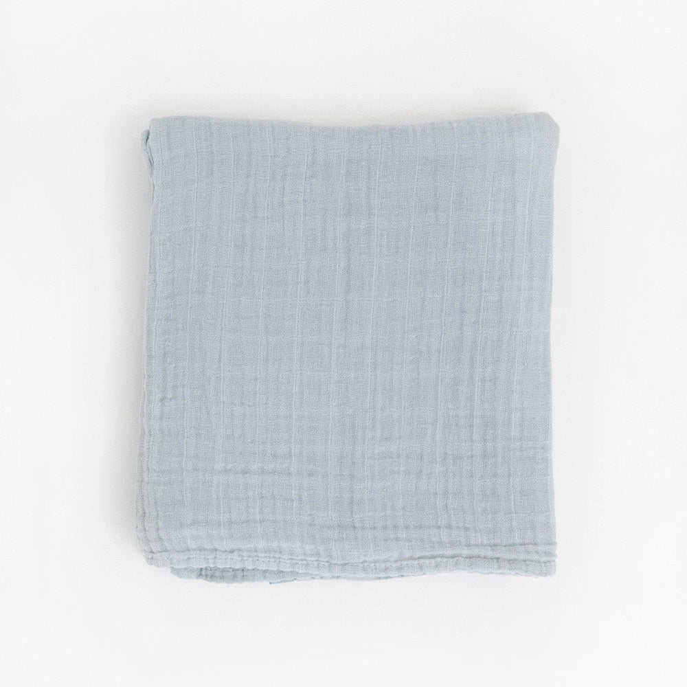 Little Unicorn Organic Cotton Muslin Swaddle Blanket | White Sage