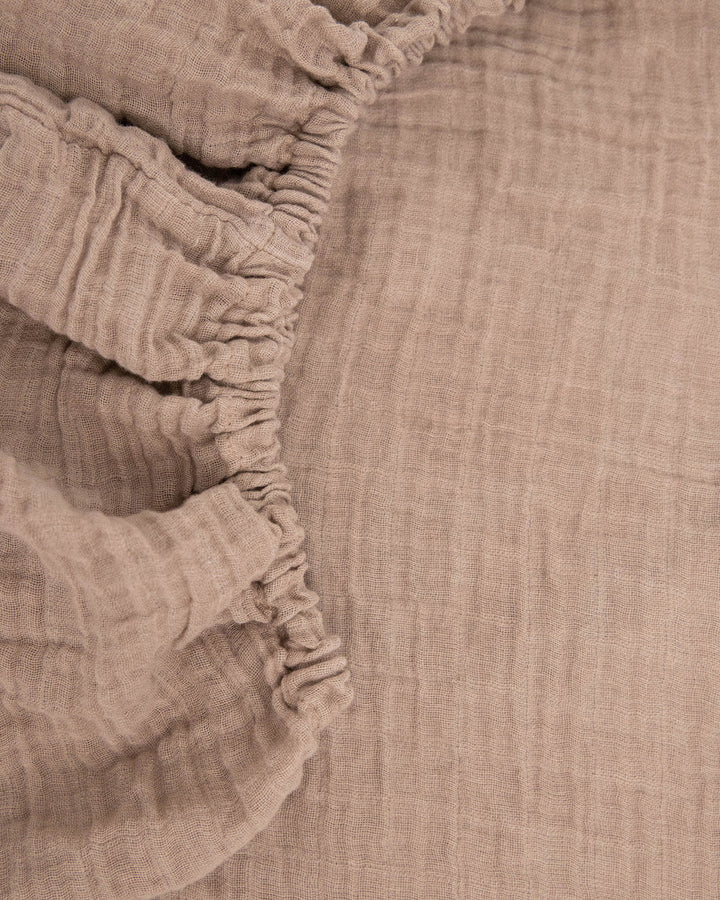 Little Unicorn Organic Cotton Muslin Crib Sheet | Driftwood