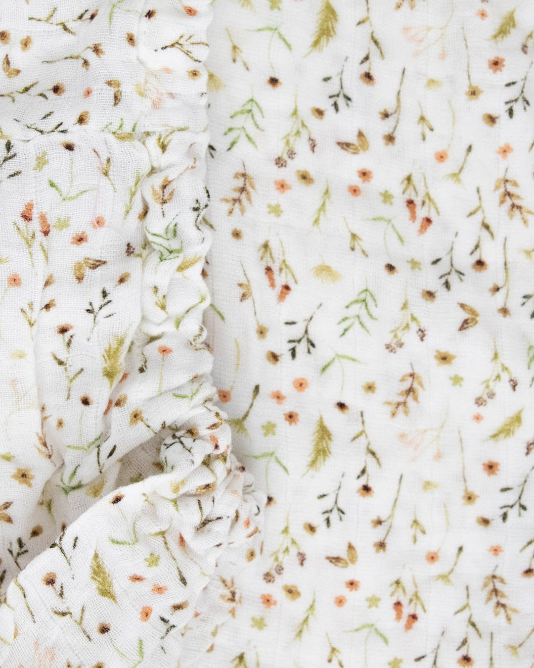 Little Unicorn Organic Cotton Muslin Crib Sheet | Floral Field