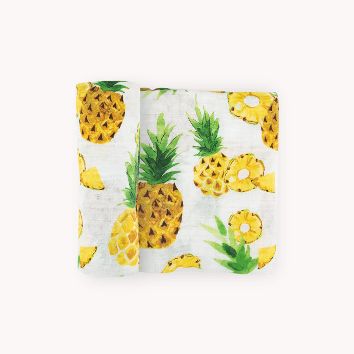 Little Unicorn Cotton Muslin Swaddle Blanket | Fresh Pineapple
