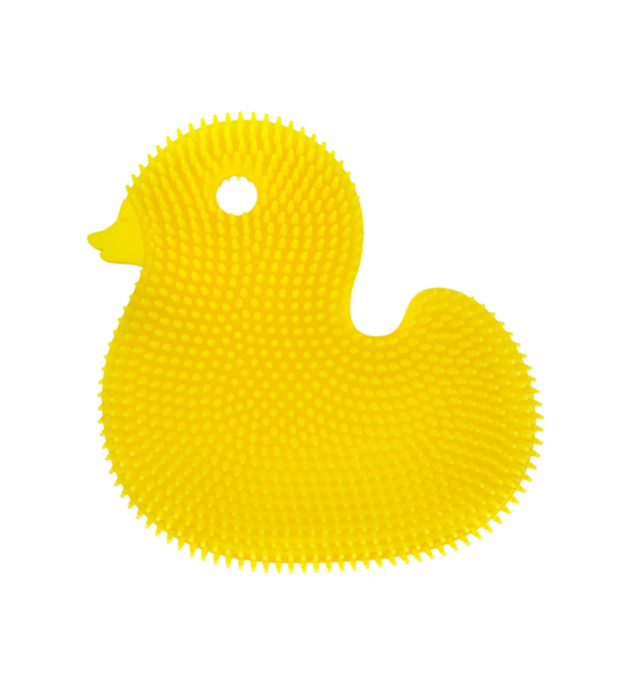 Silicone Bath Scrub Yellow Duck