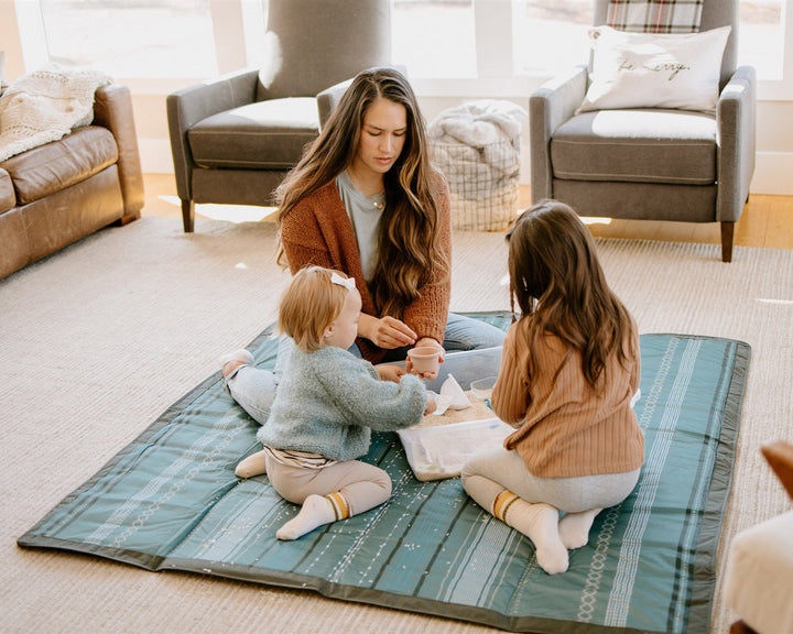 Little Unicorn Outdoor Blanket | Shoreline Stripe