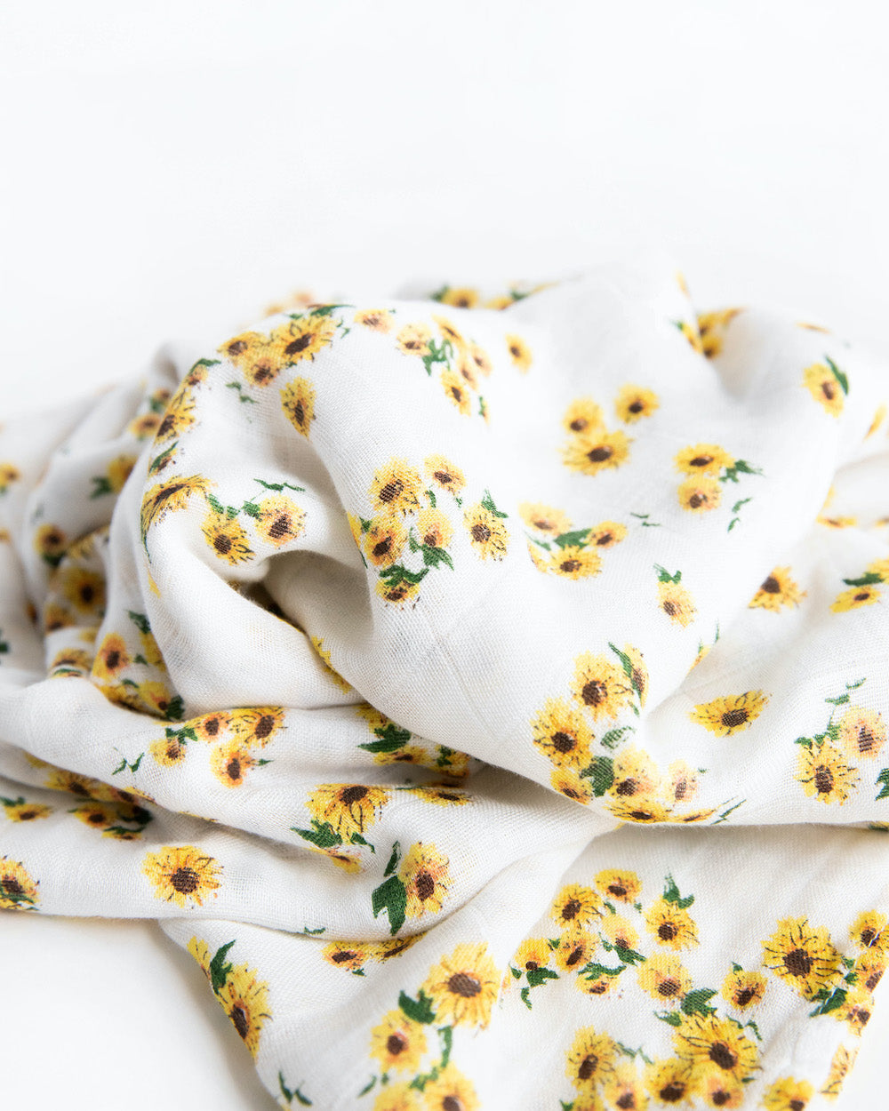 Little Unicorn Deluxe Muslin Swaddle Blanket | Ditsy Sunflower