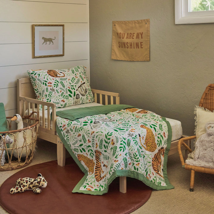 Little Unicorn Cotton Muslin Toddler Comforter | Mighty Jungle