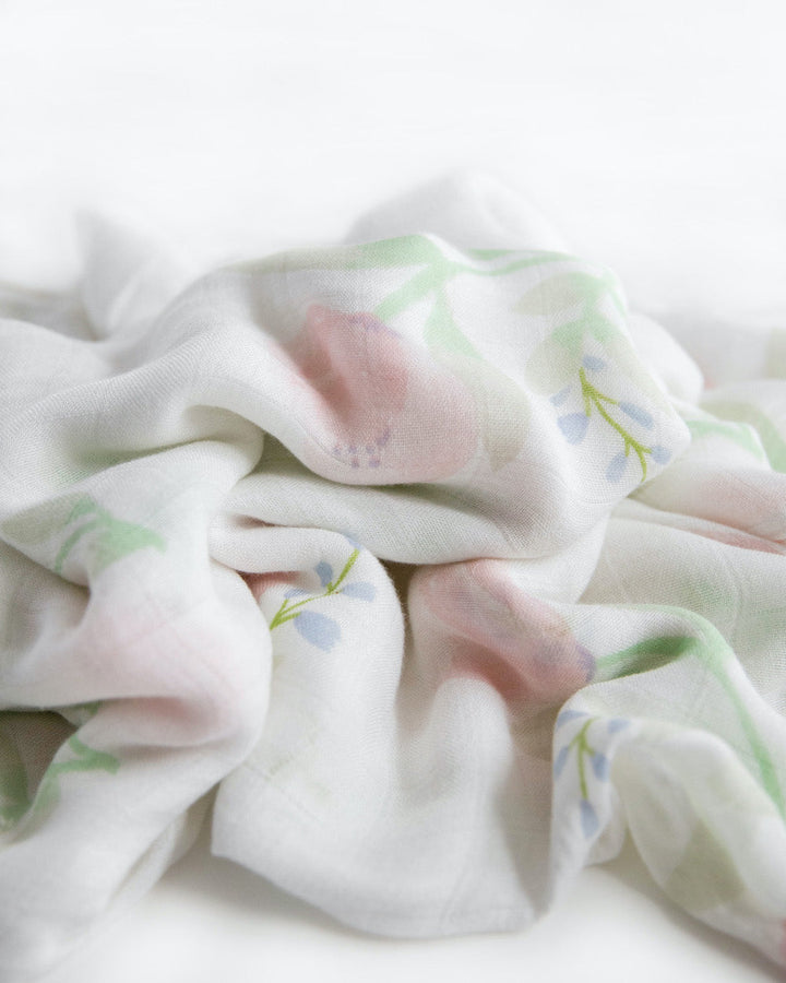 Little Unicorn Deluxe Muslin Swaddle Blanket 2 Pack | Blush Peony